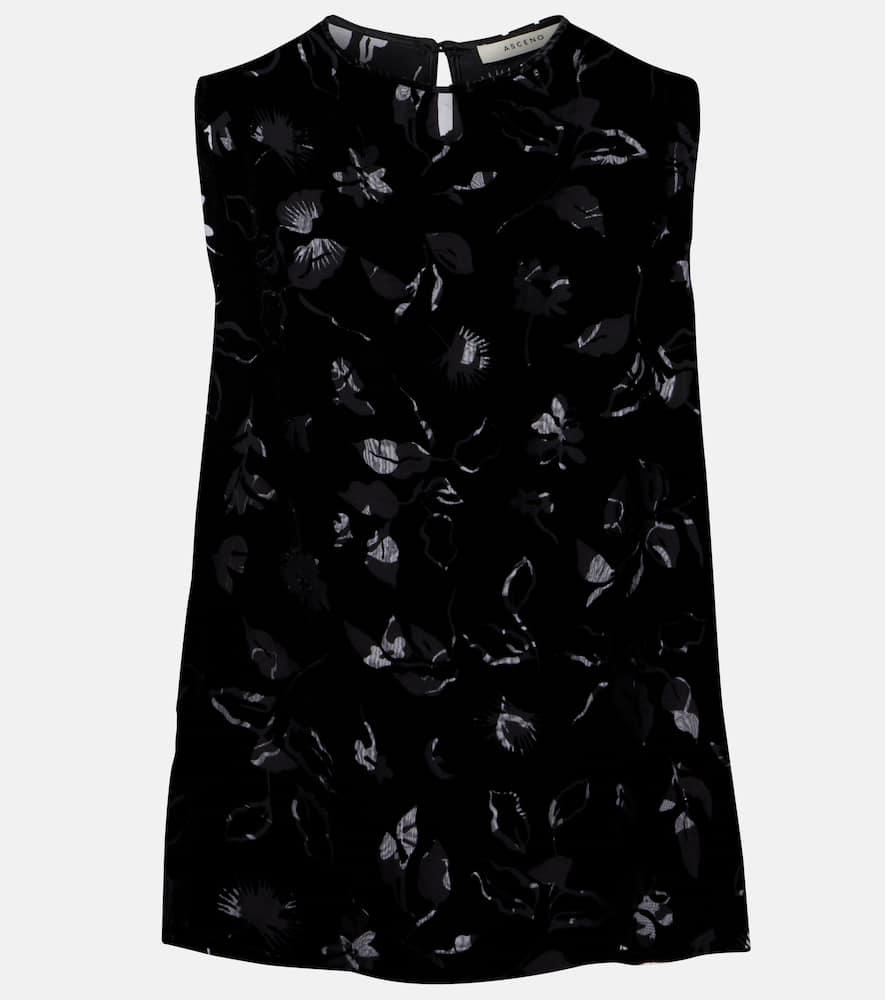 asceno trento devoré velvet top