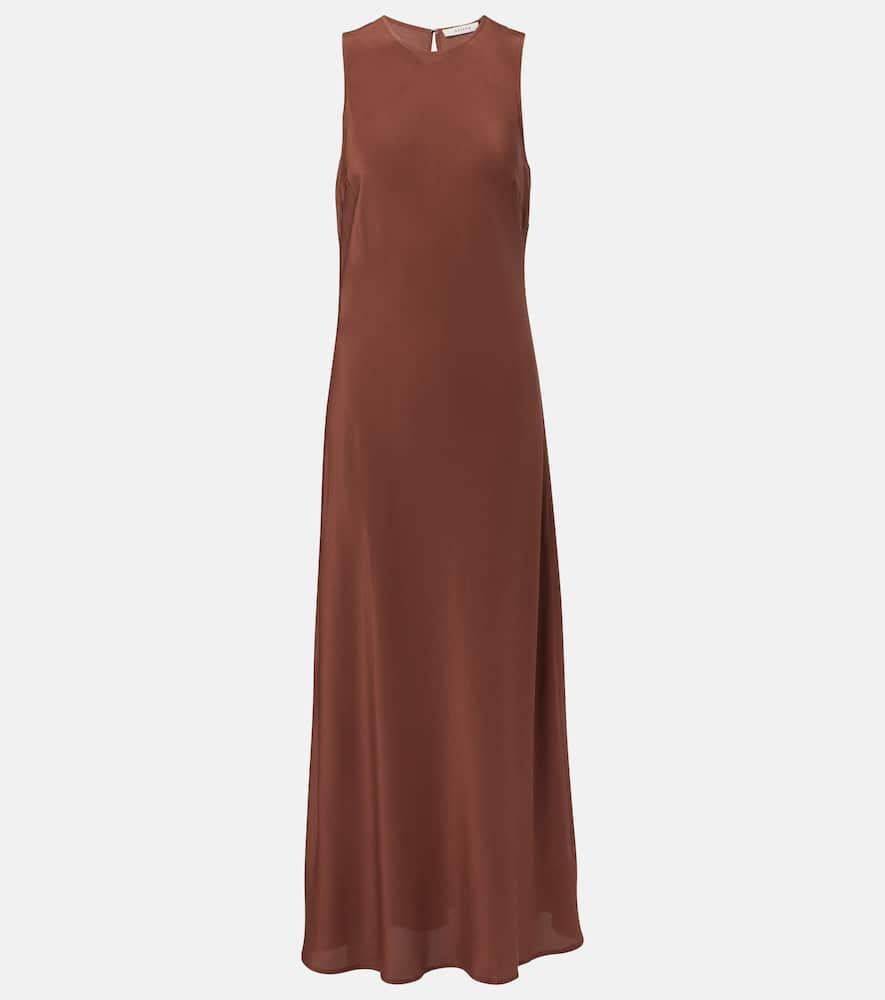 asceno valencia silk crêpe maxi dress