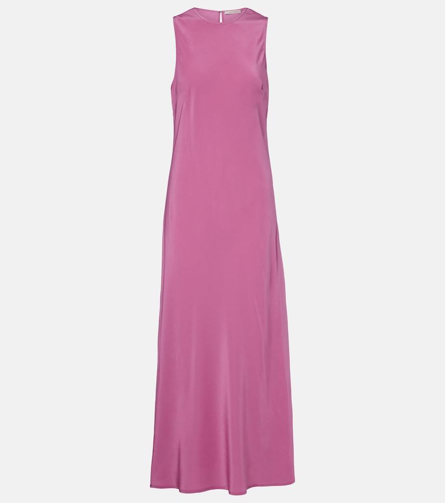 asceno valencia silk crêpe maxi dress