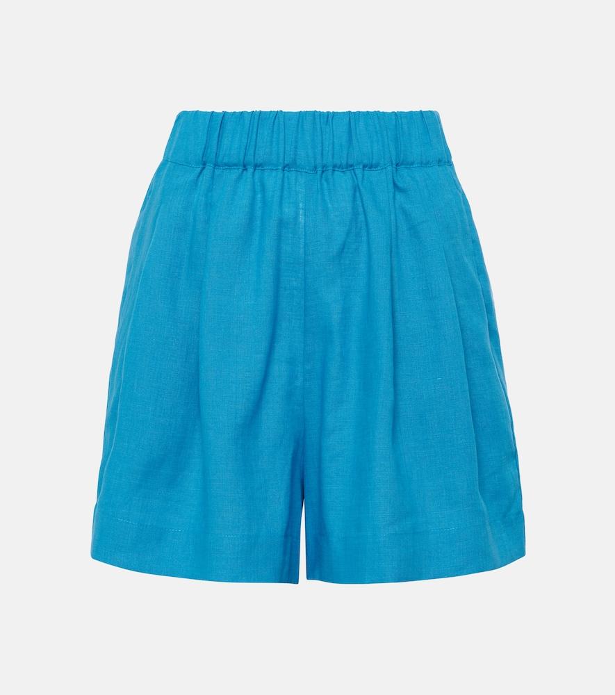 asceno zurich linen bermuda shorts
