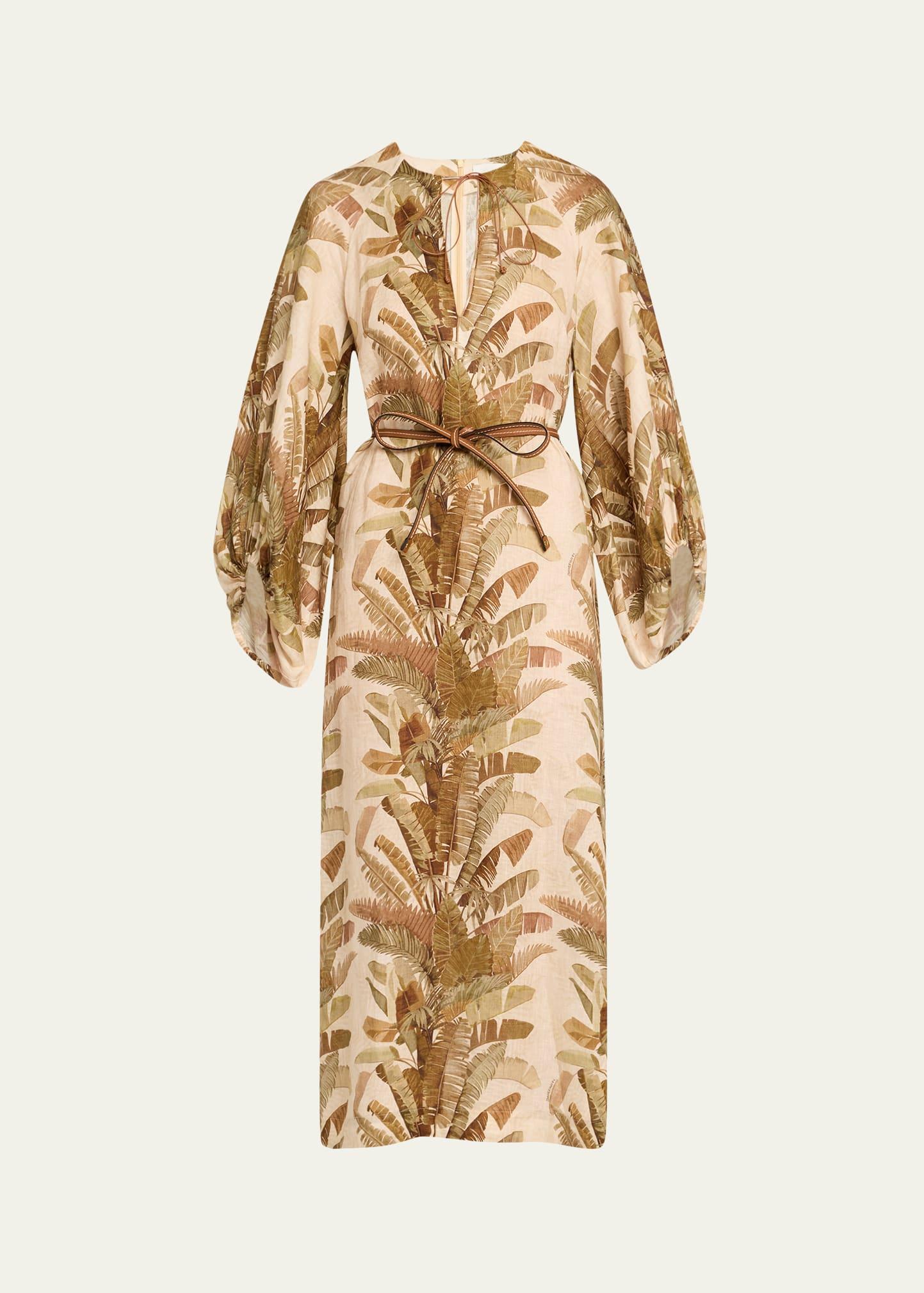 ascension belted midi dress