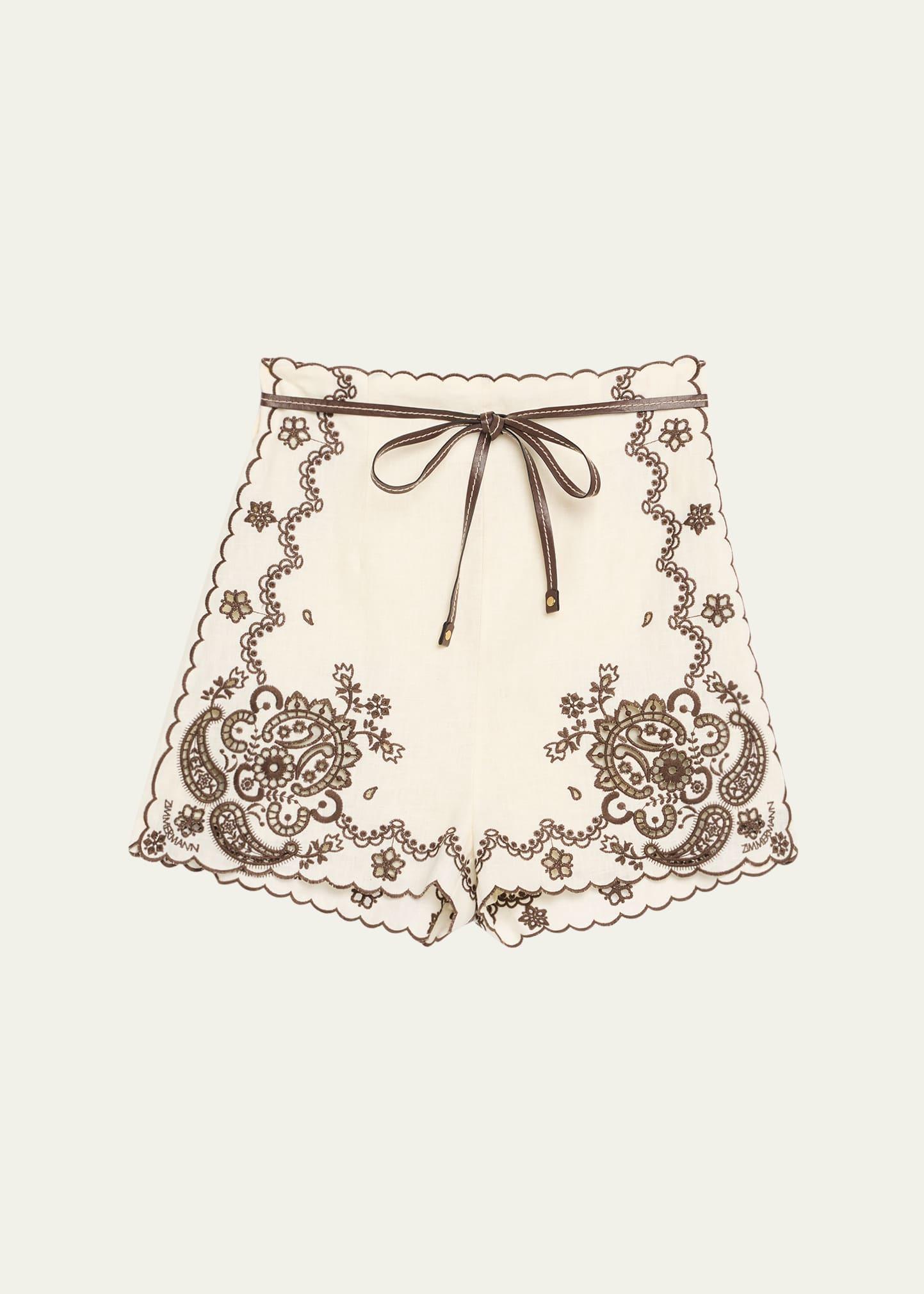 ascension embroidered shorts