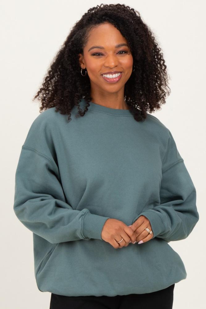 ash jade oversized fleece sweatshirt