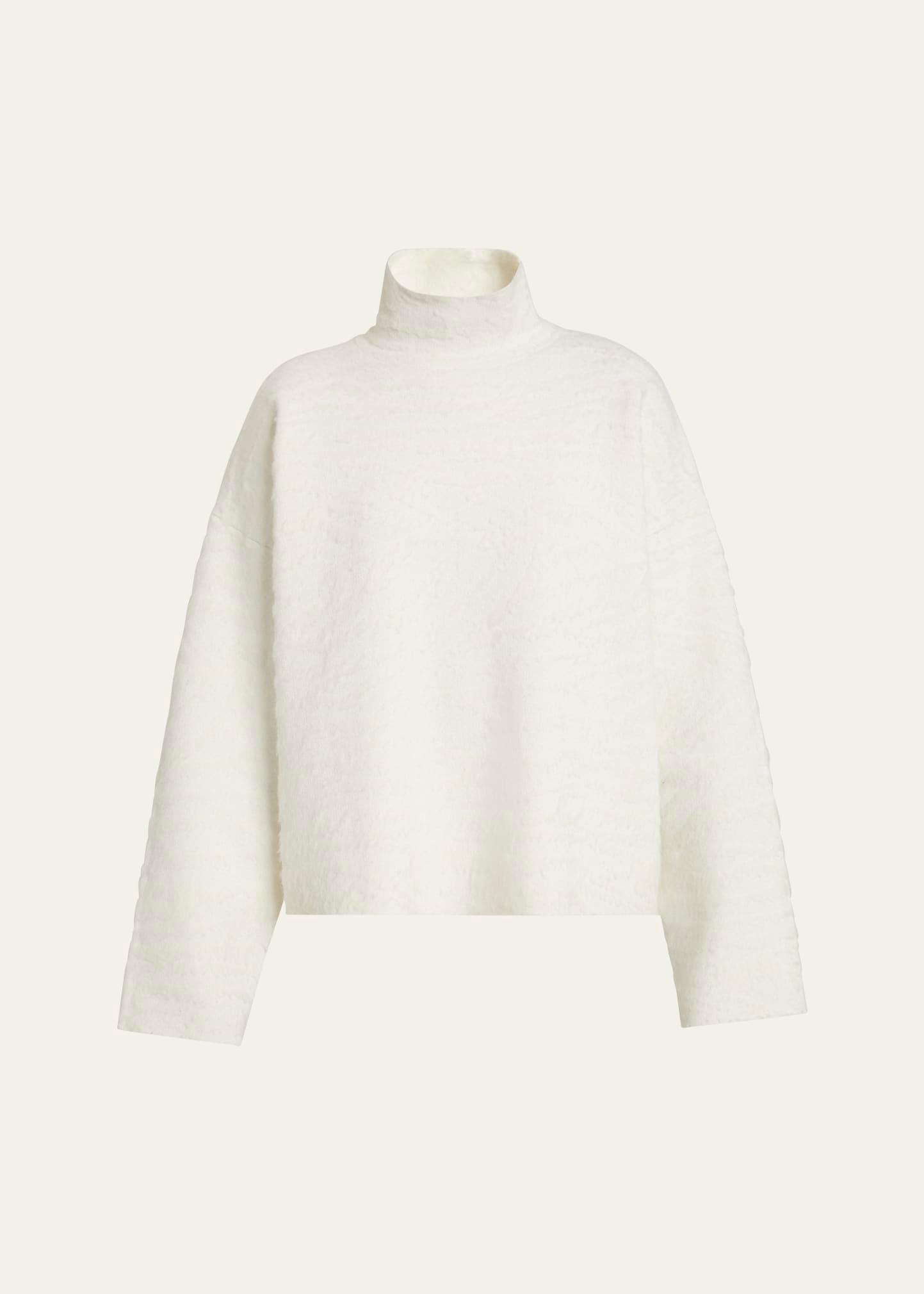 asher brushed knit turtleneck sweater