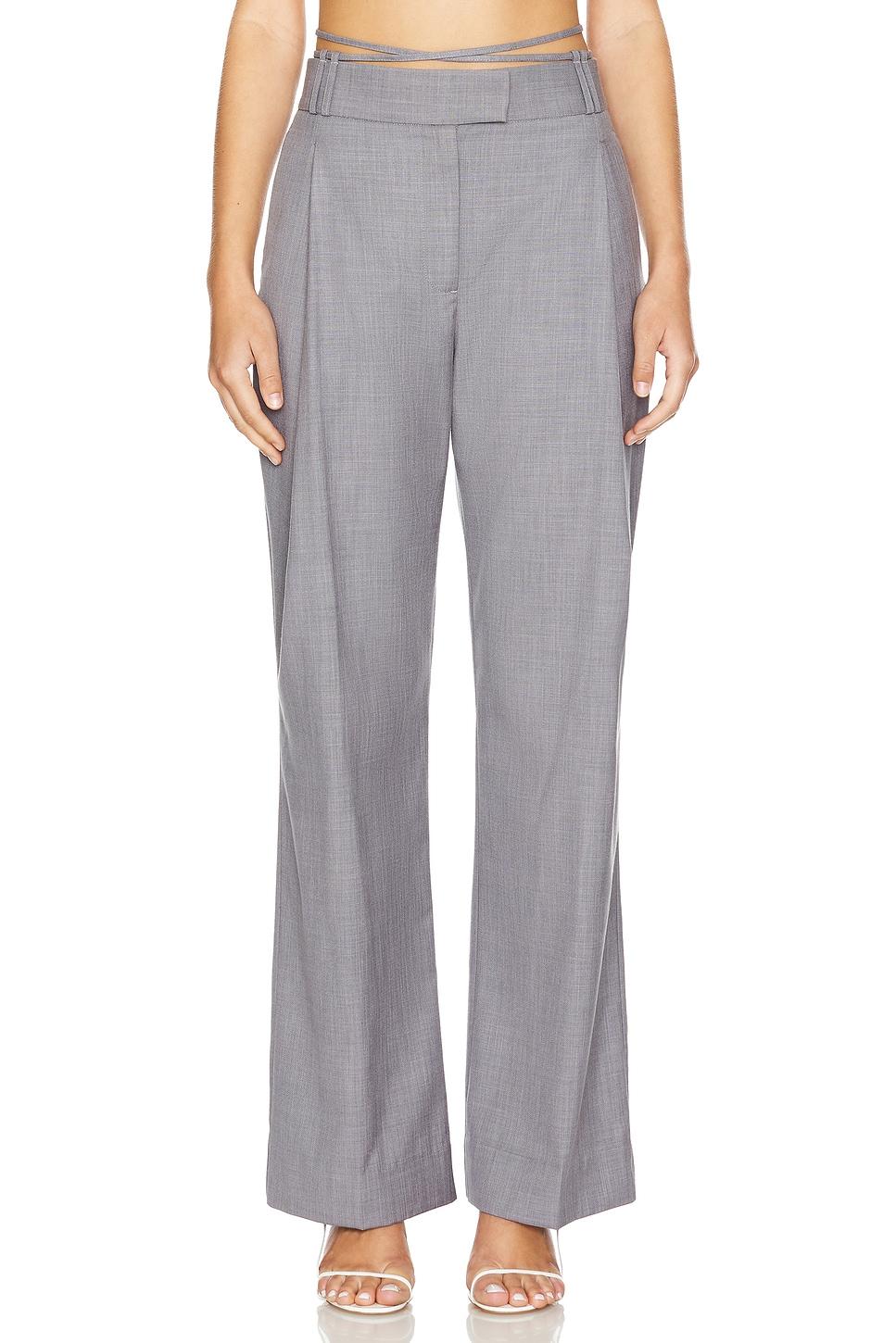 asher low rise slouch pant with tie