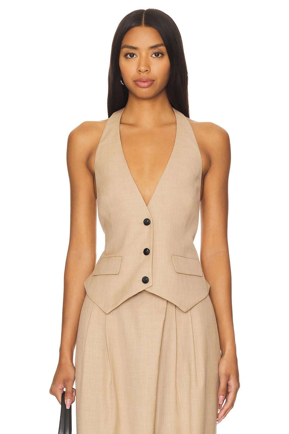 asher tailored open back vest