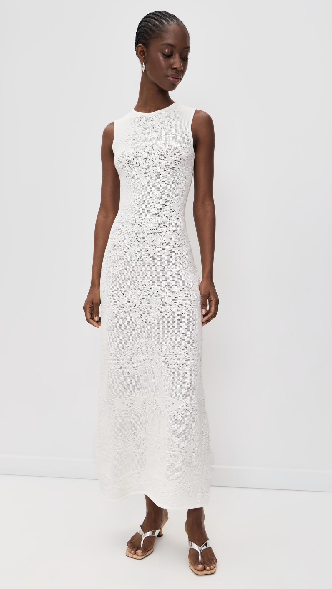 ashley crochet knit dress