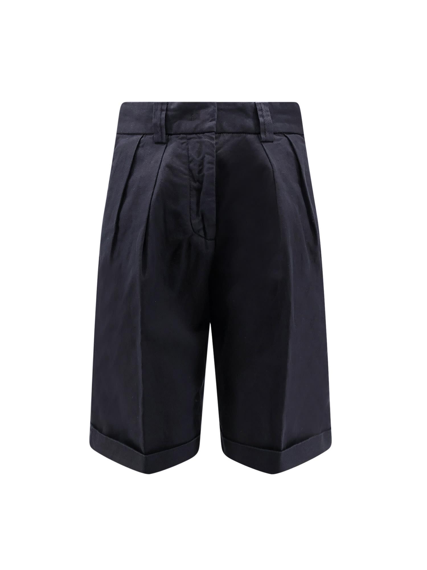 aspesi cotton and linen shorts