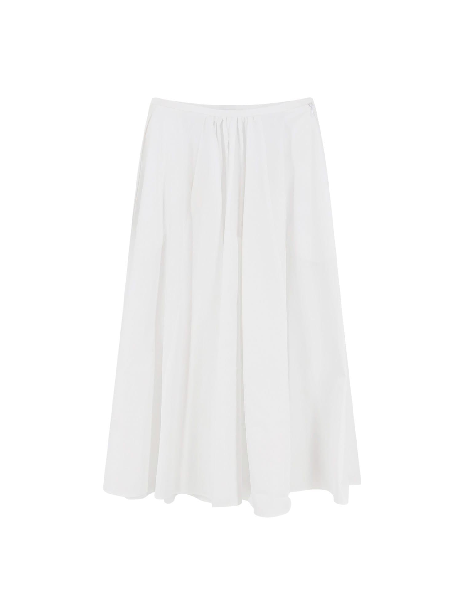 aspesi cotton long skirt
