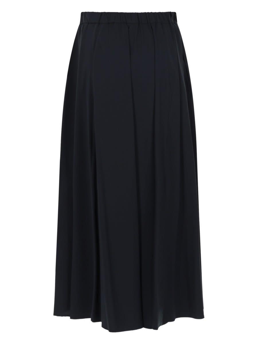 aspesi gonna midi in popeline