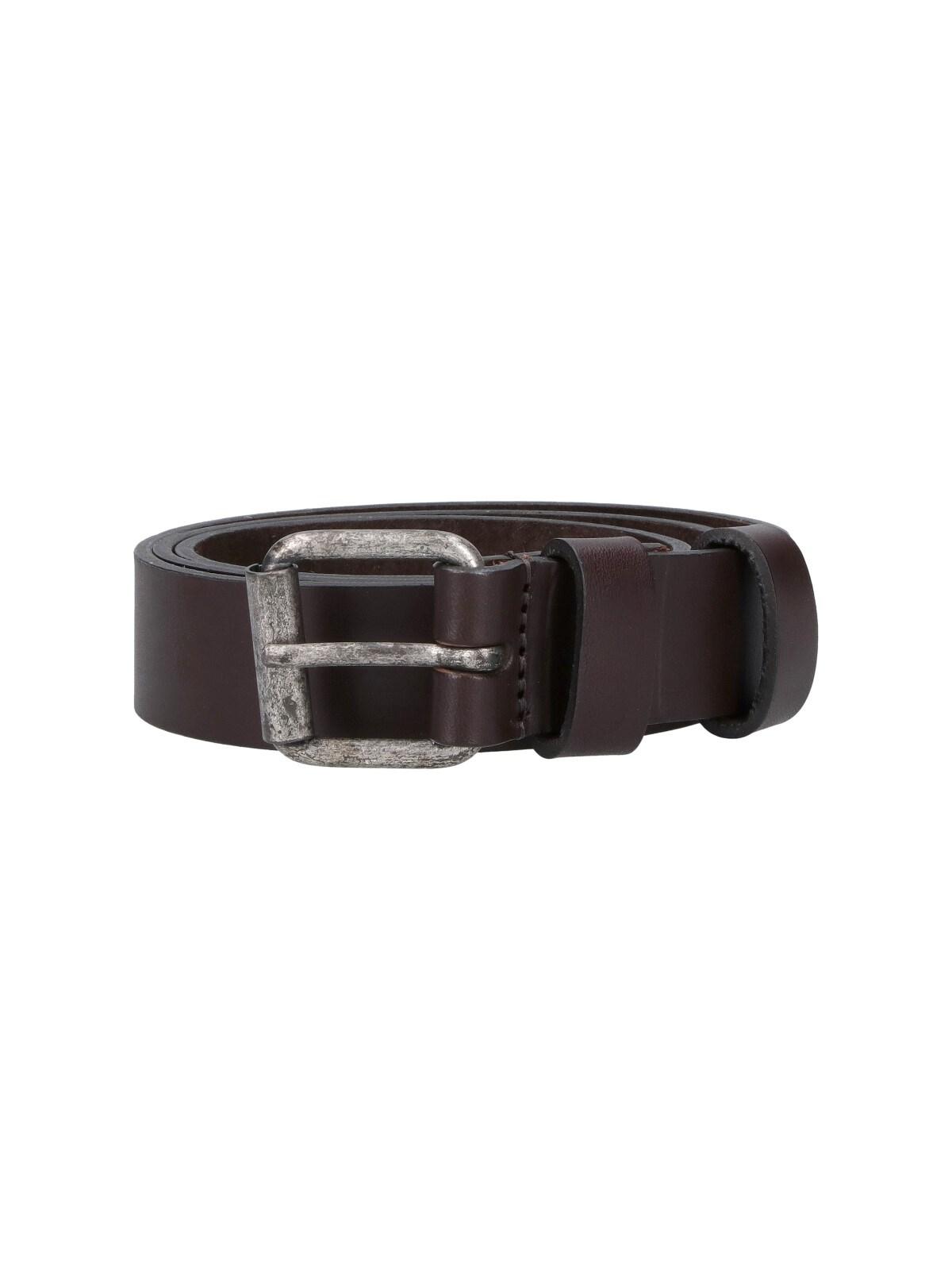 aspesi leather belt