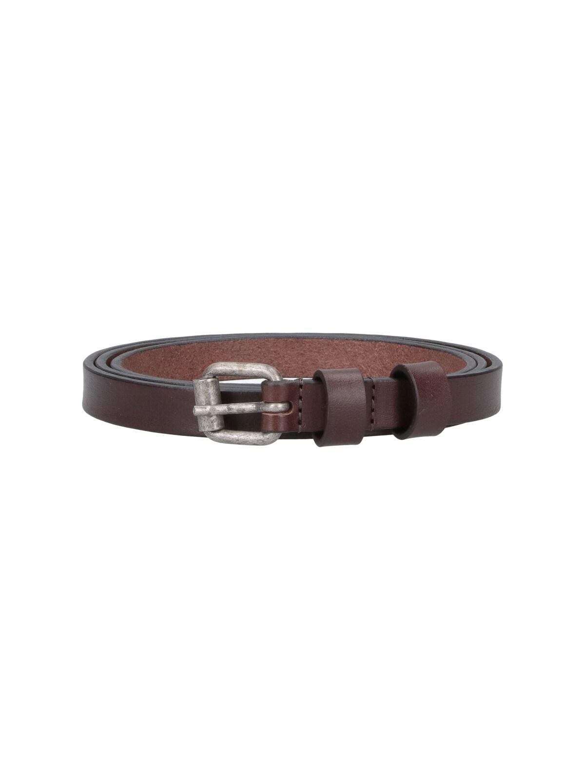 aspesi leather belt