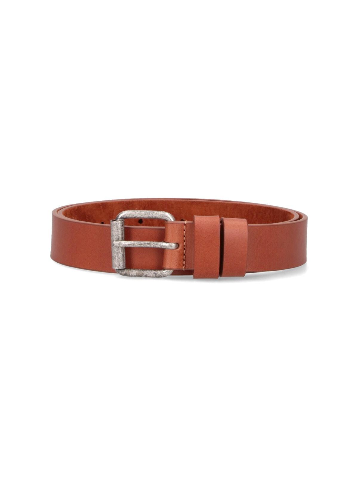 aspesi leather belt