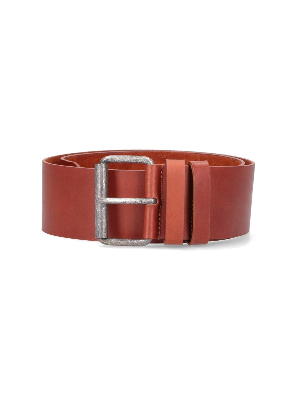 aspesi leather belt