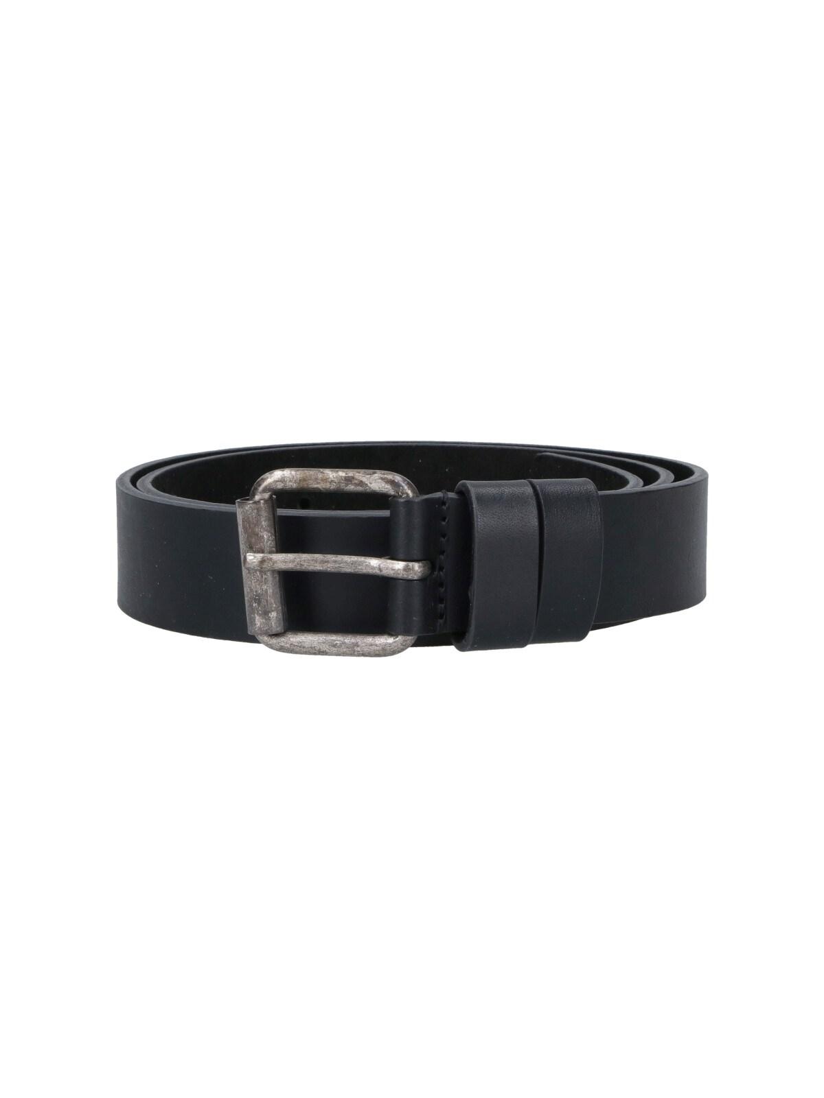 aspesi leather belt