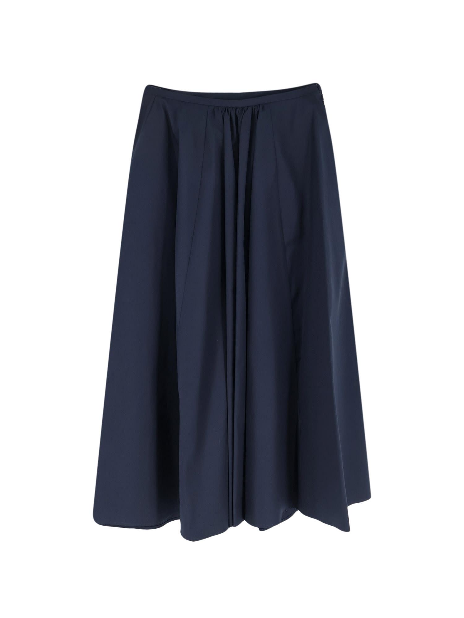 aspesi long cotton skirt