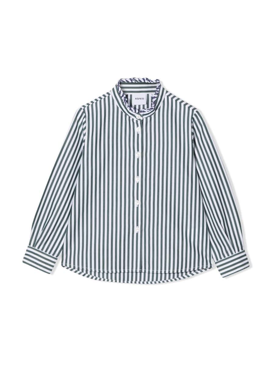 aspesi m/l striped shirt