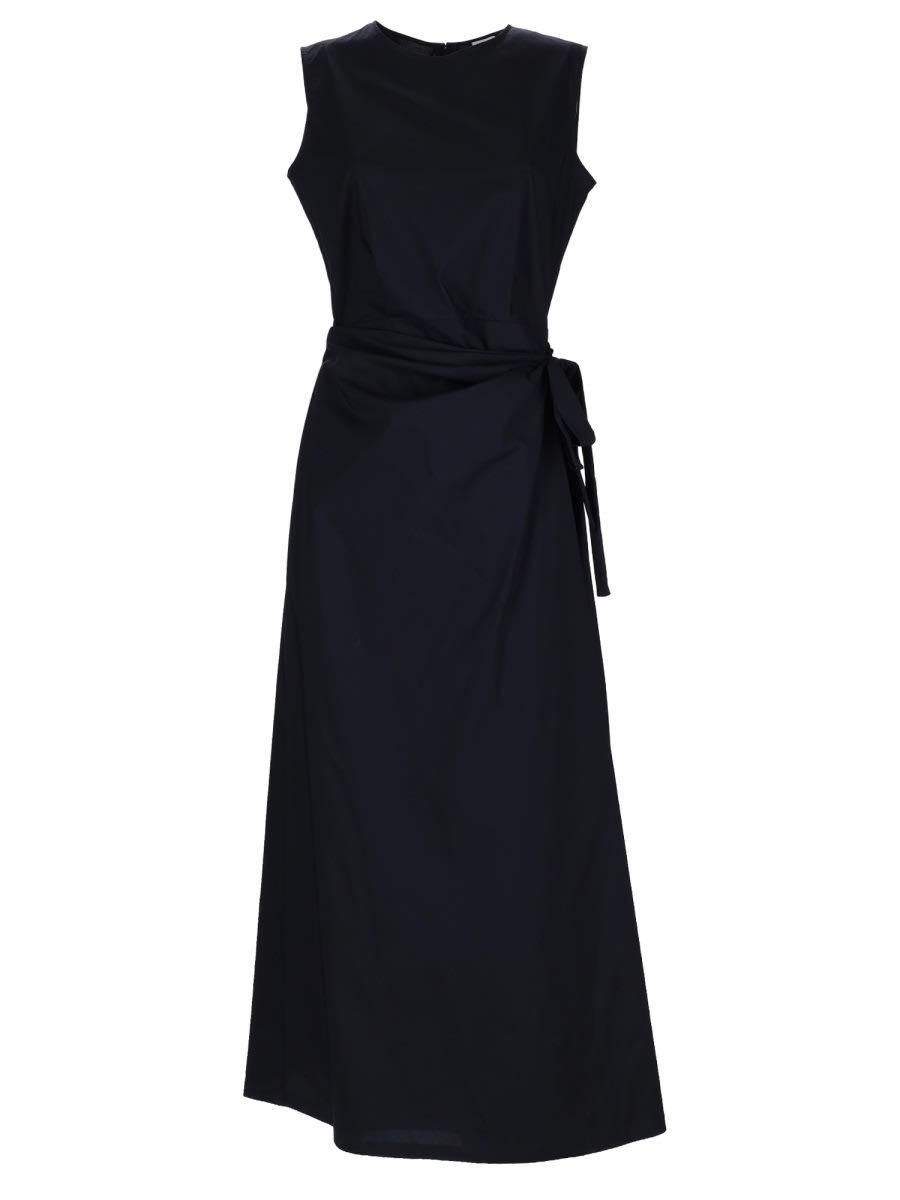 aspesi midi dress with drape