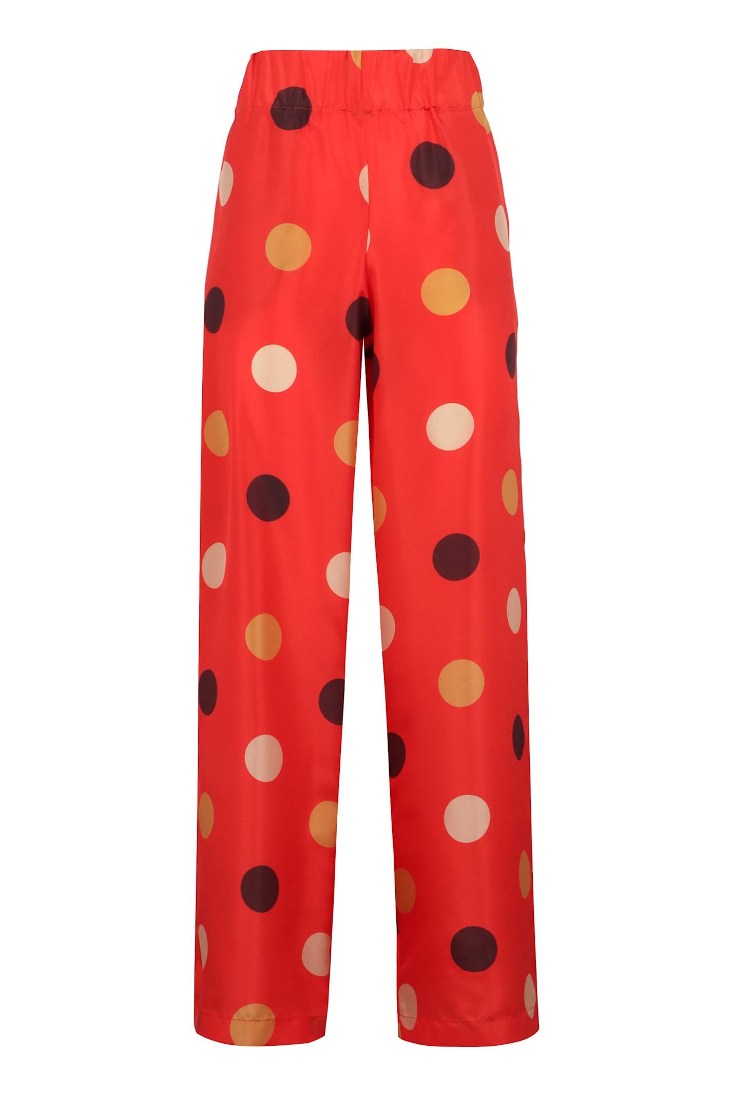 aspesi printed silk pants