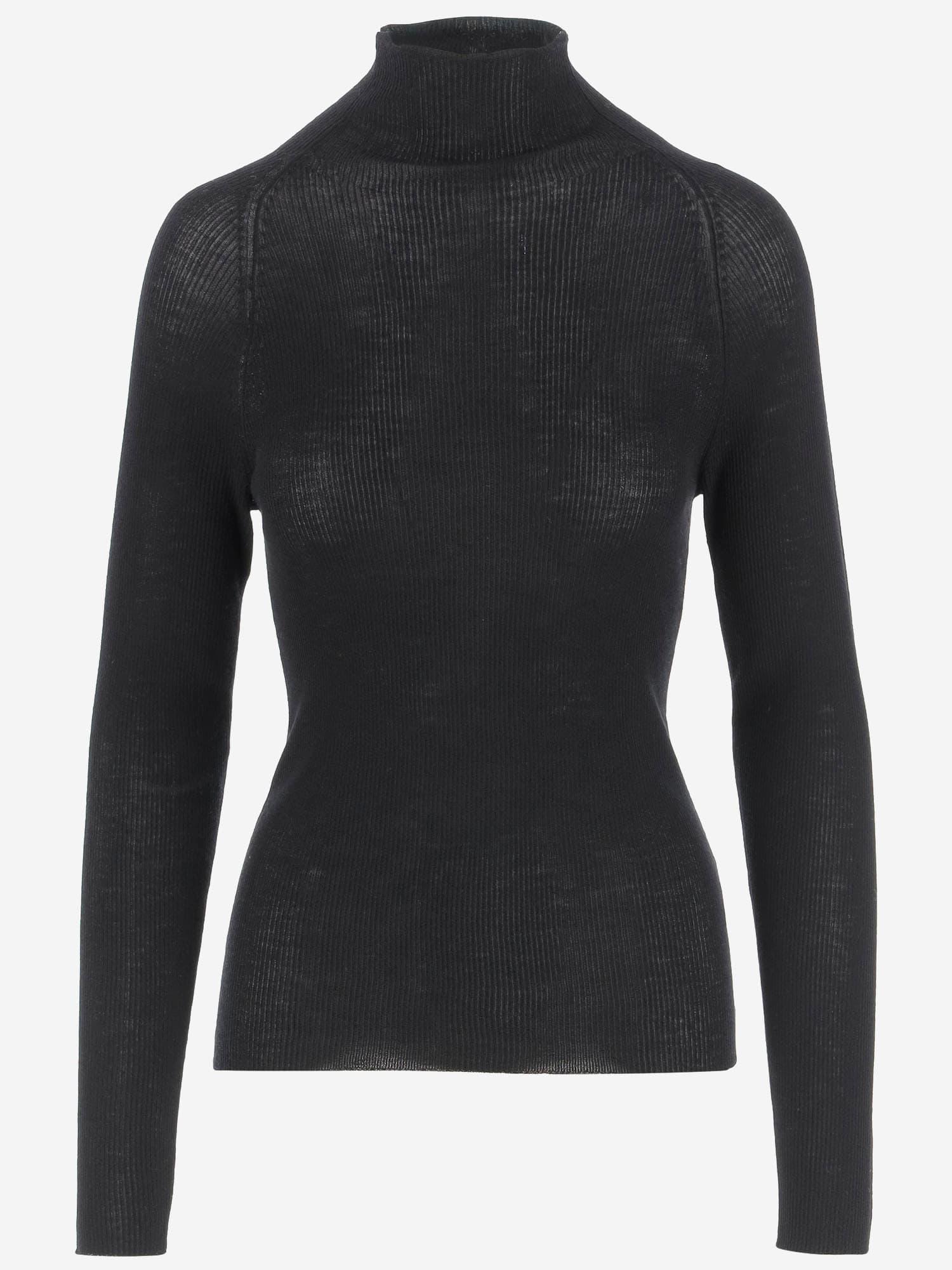 aspesi ribbed wool sweater