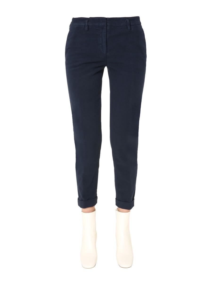 aspesi slim fit trousers