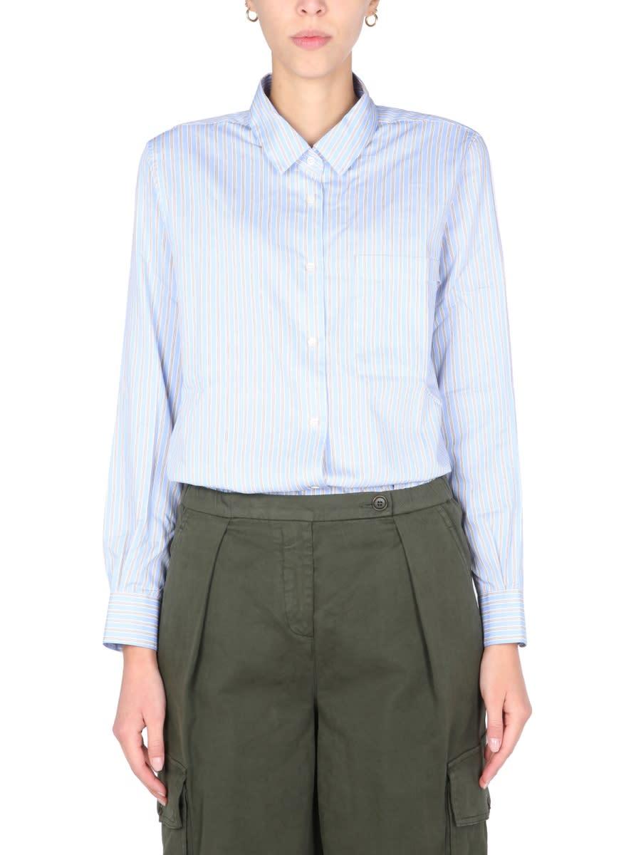 aspesi striped pattern shirt