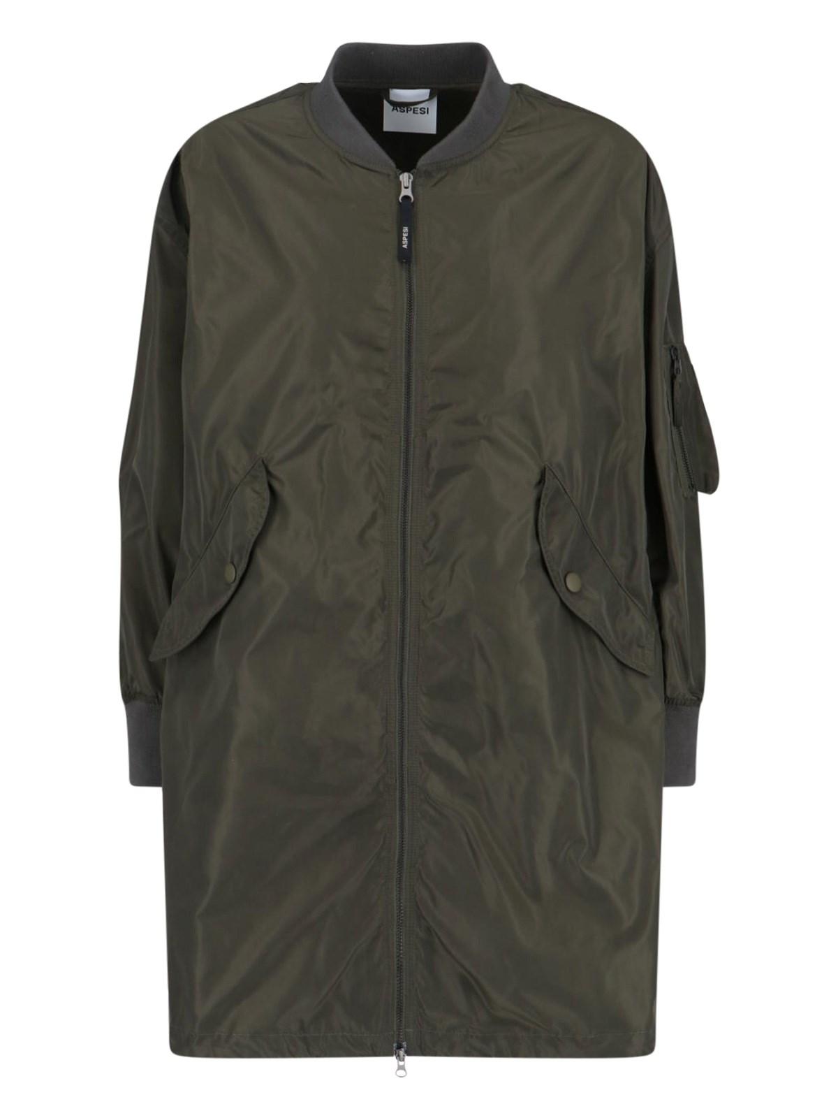 aspesi technical fabric coat