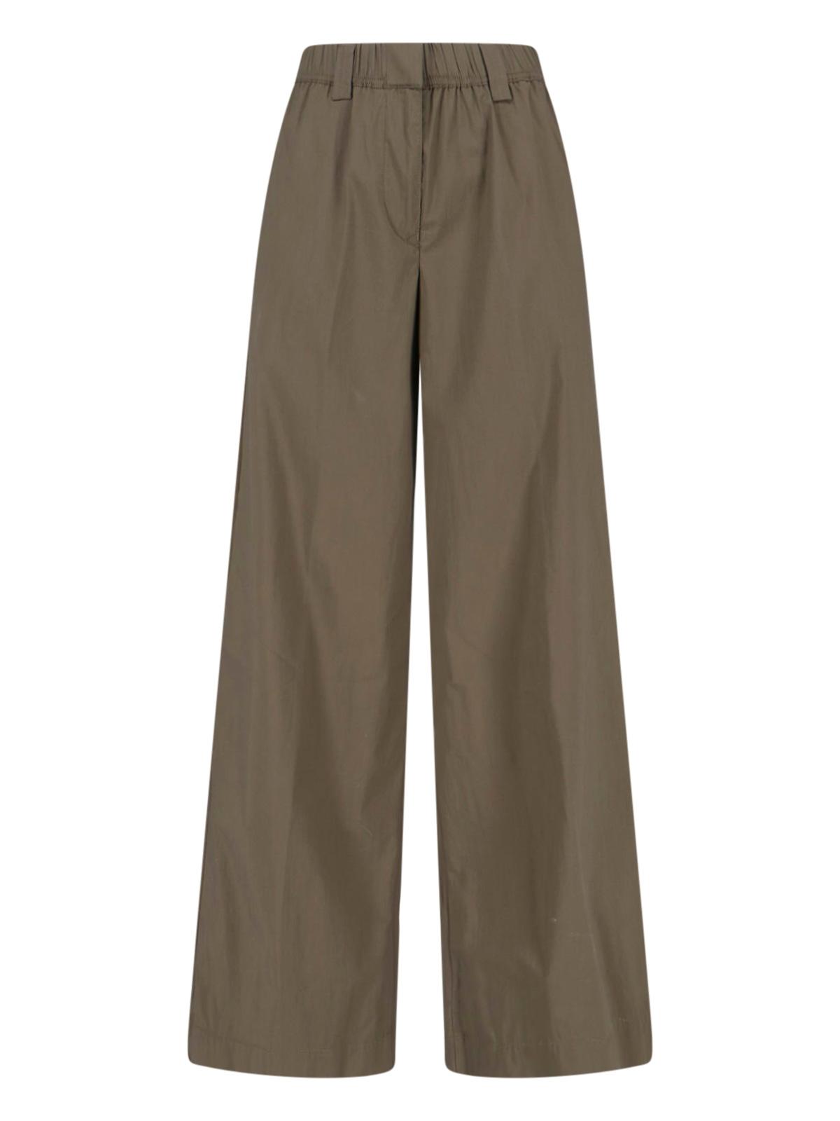 aspesi trousers green cotton - women