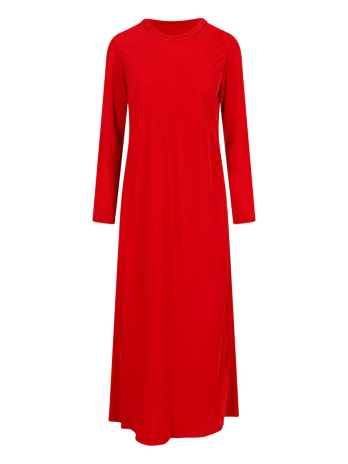 aspesi velvet midi dress