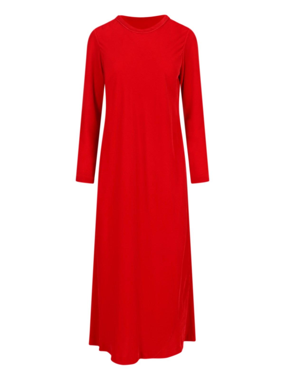 aspesi velvet midi dress