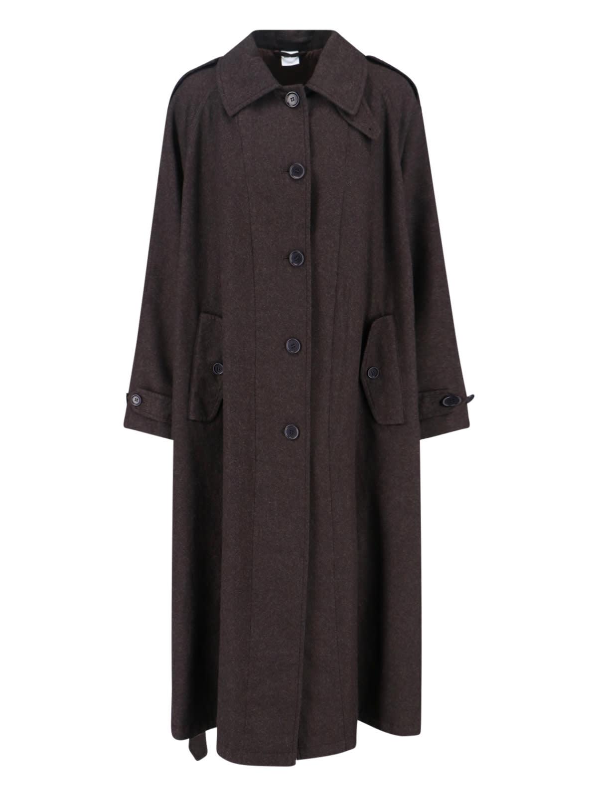 aspesi virgin wool blend trench coat
