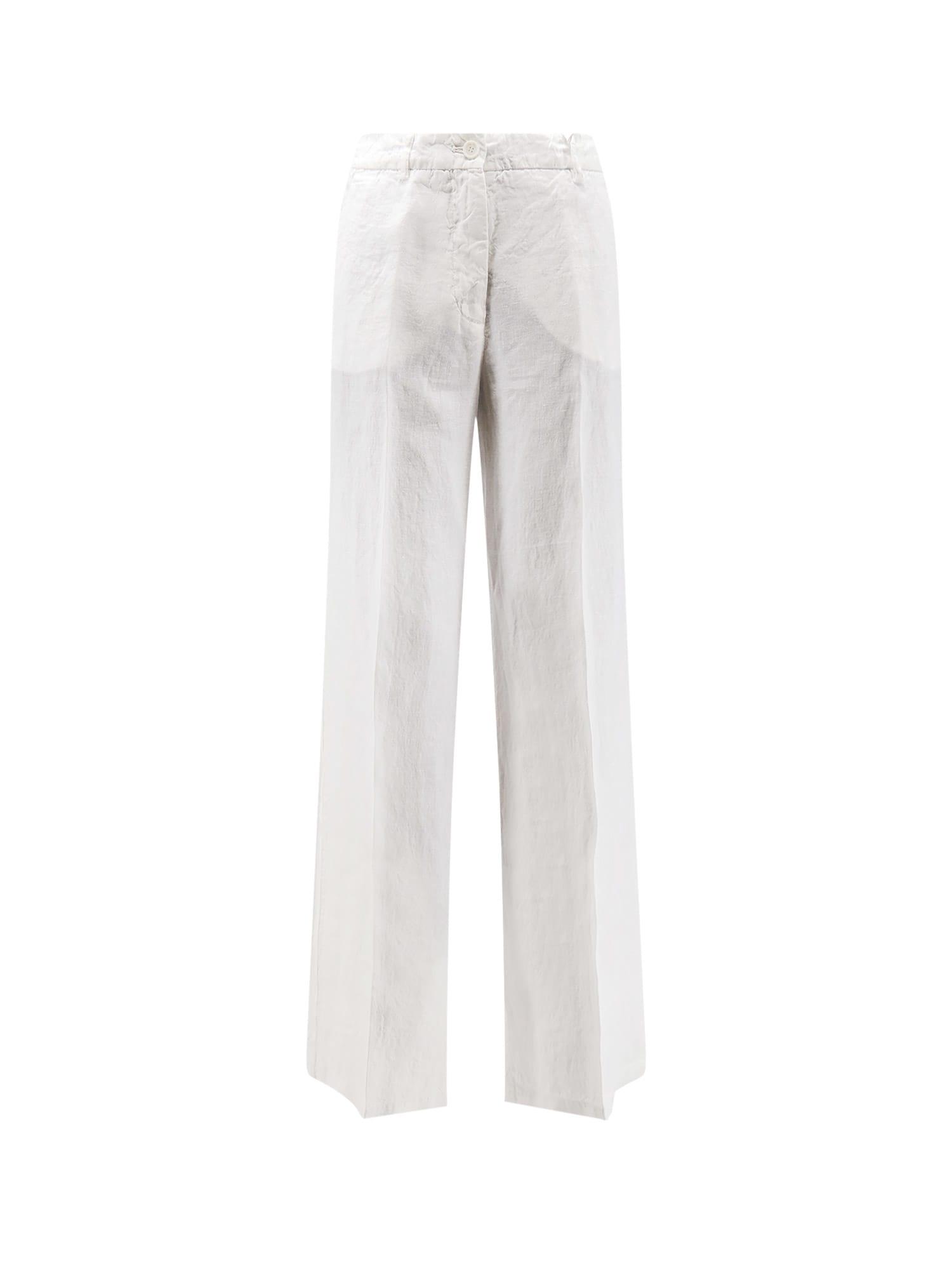 aspesi vissuto linen trousers