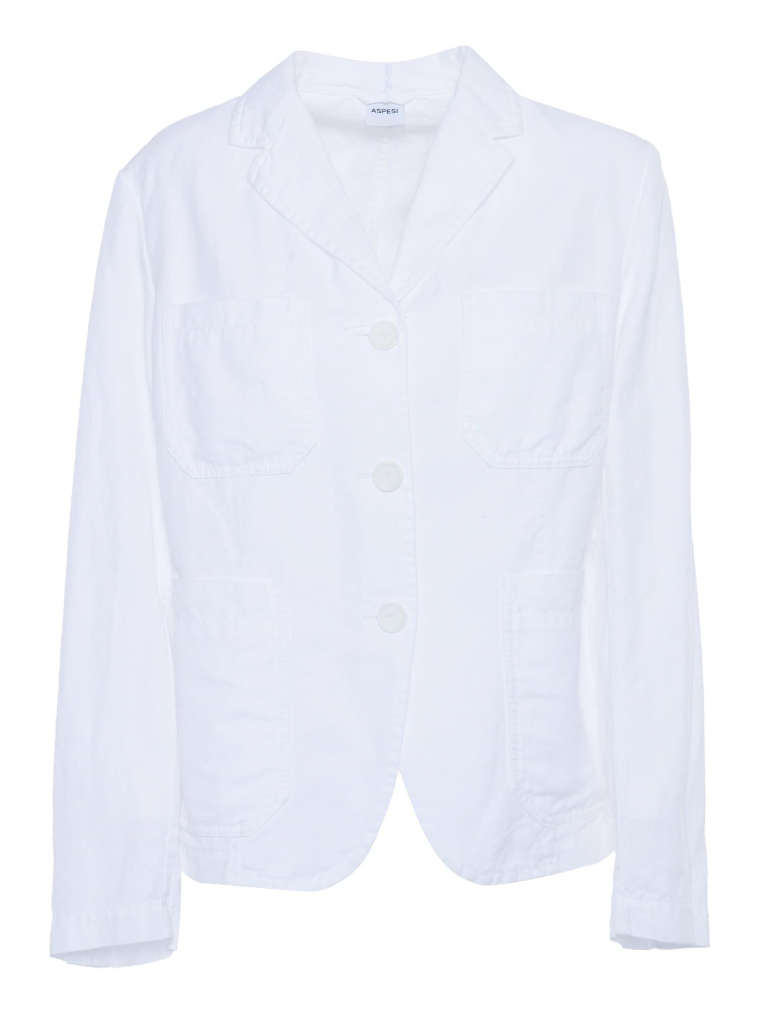 aspesi white blazer