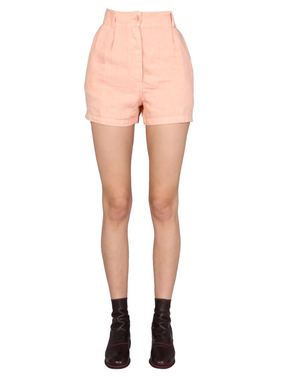 aspesi wide leg shorts