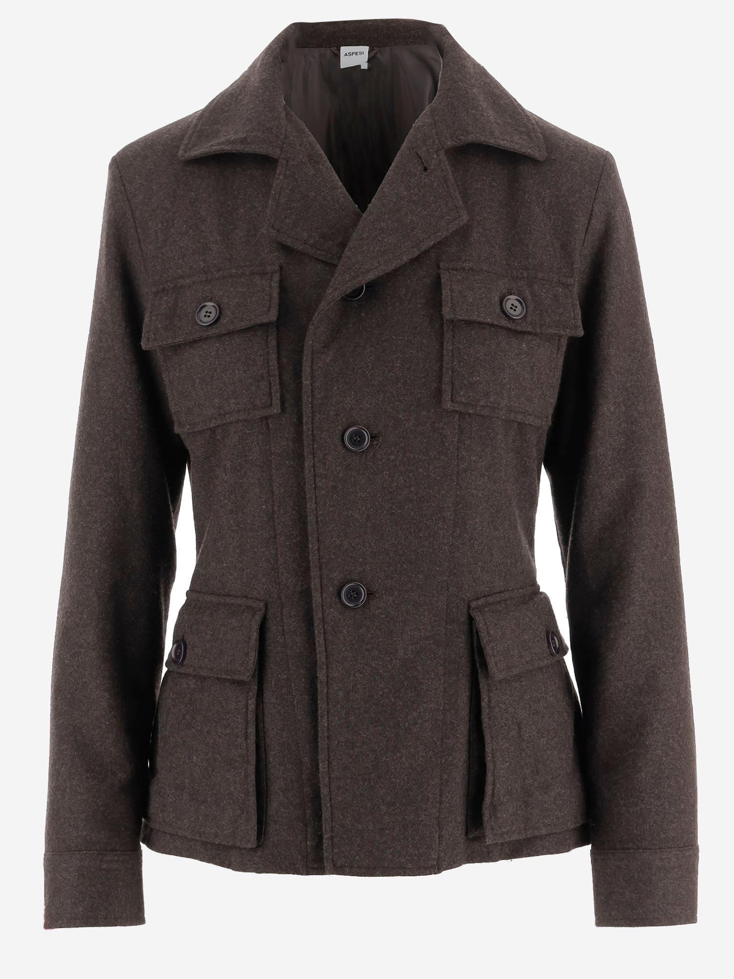 aspesi wool and cashmere jacket