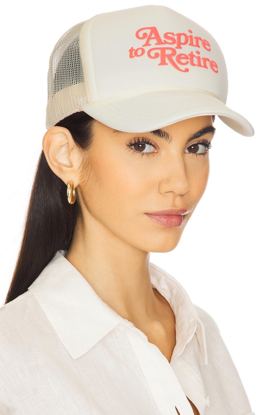 aspire script trucker hat