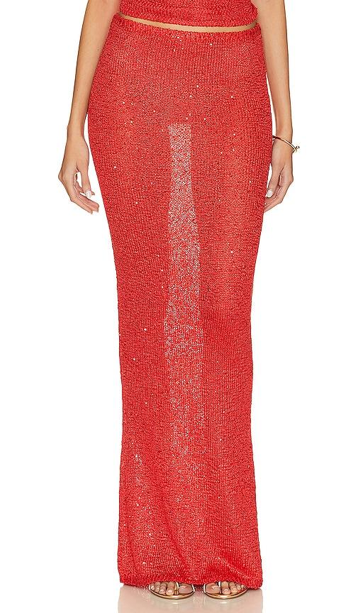 asta resort carolina skirt in red.