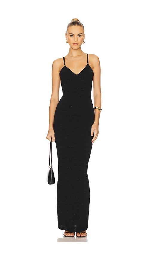 asta resort delilah dress in black.
