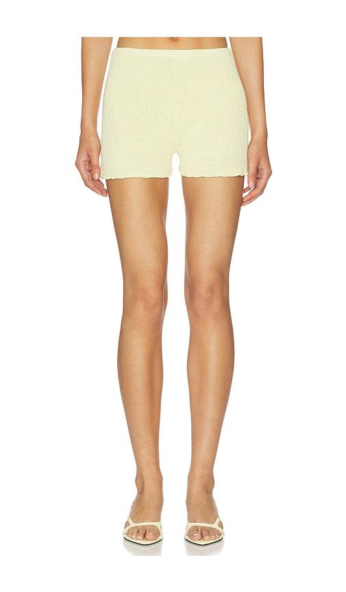 asta resort isla mini short in lemon.