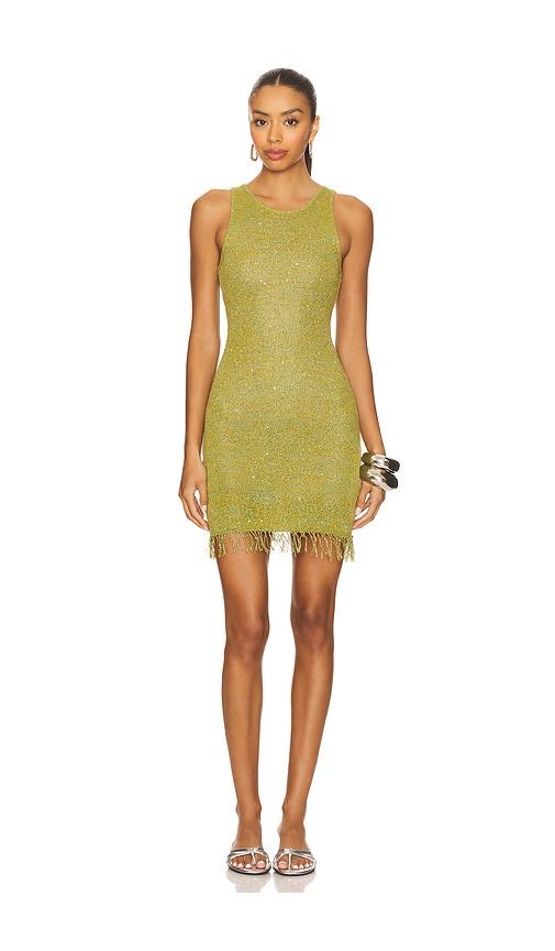 asta resort natalia mini dress in olive.