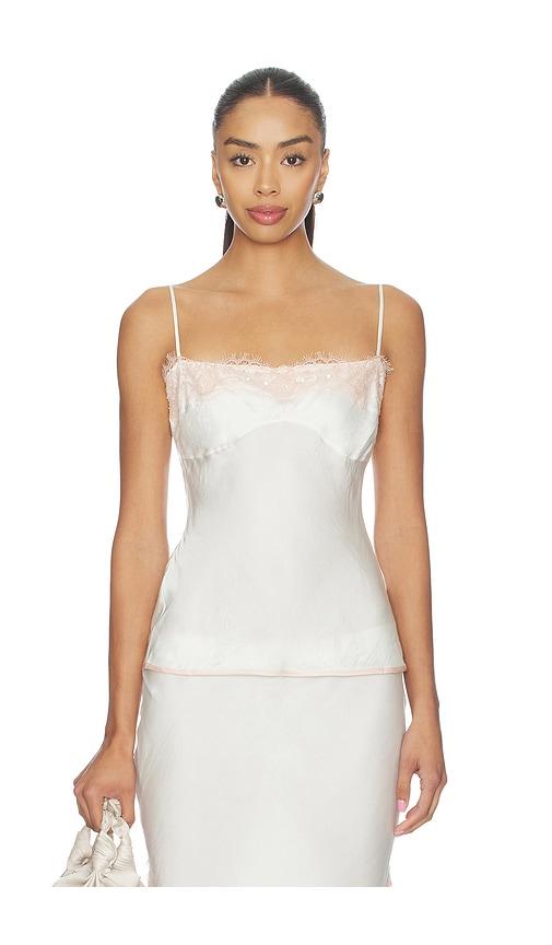 asta resort nikolina camisole in white.