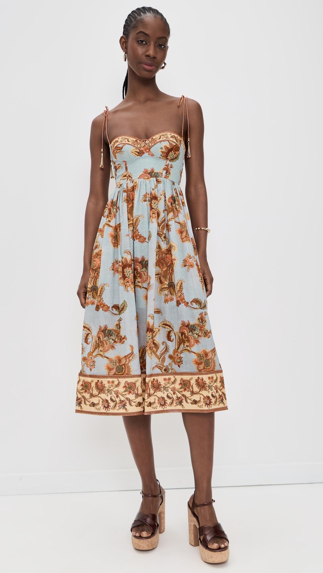 aster corset midi dress