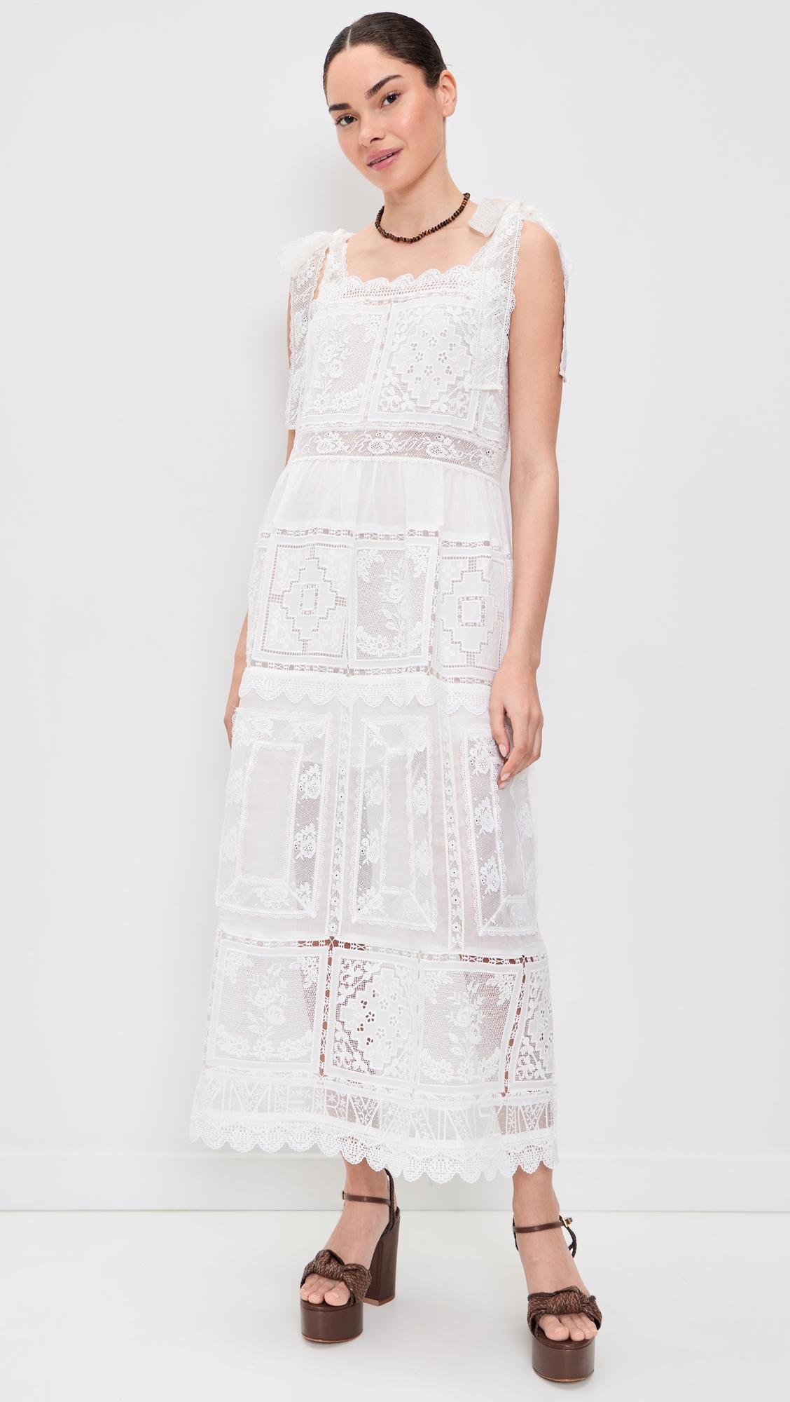 aster lace trim slip dress