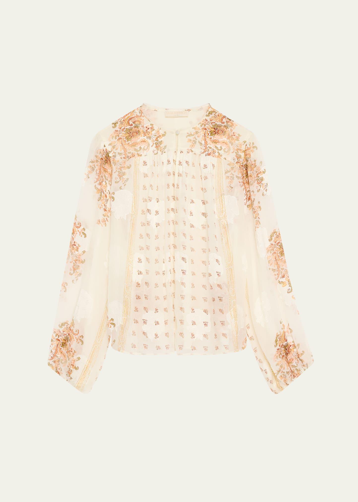 aster long-sleeve blouse