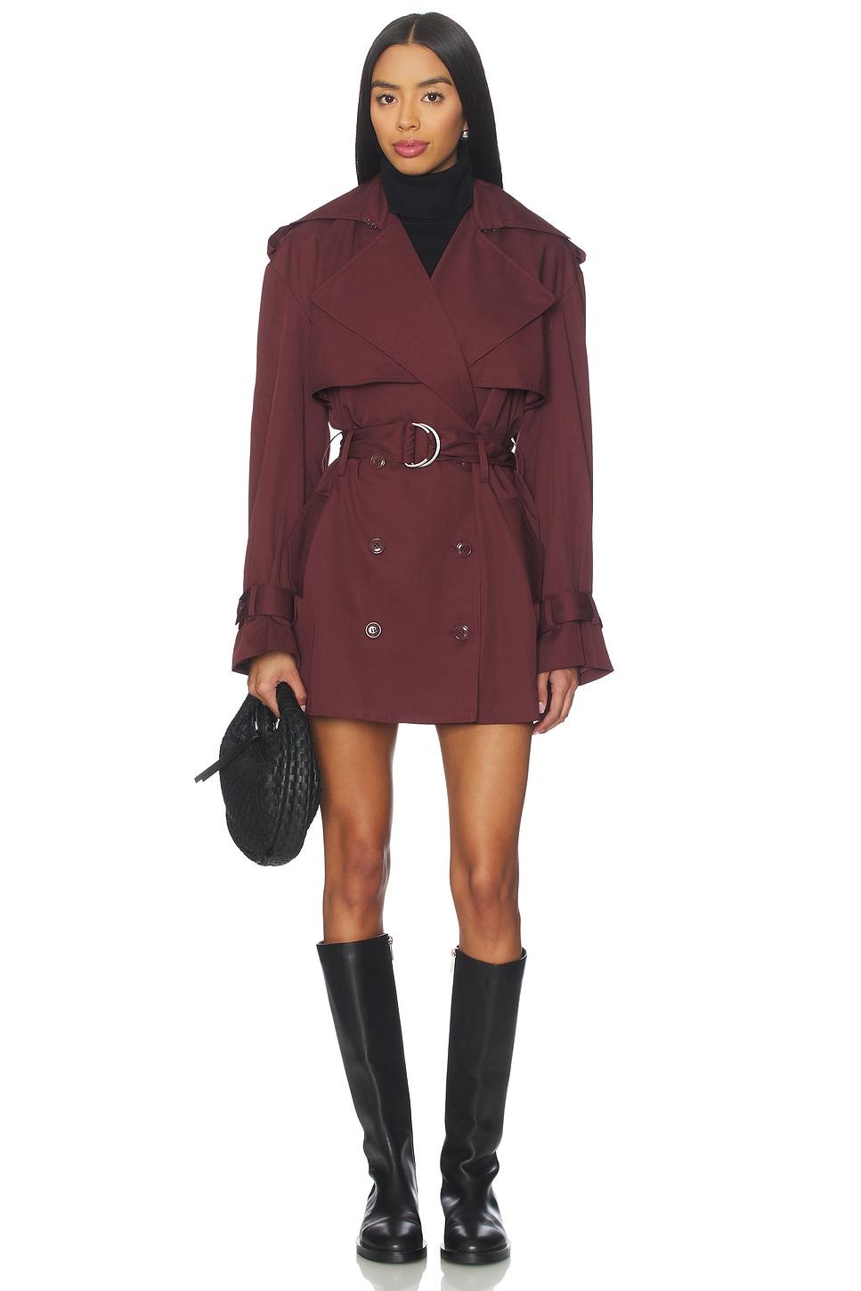 aster short trench coat