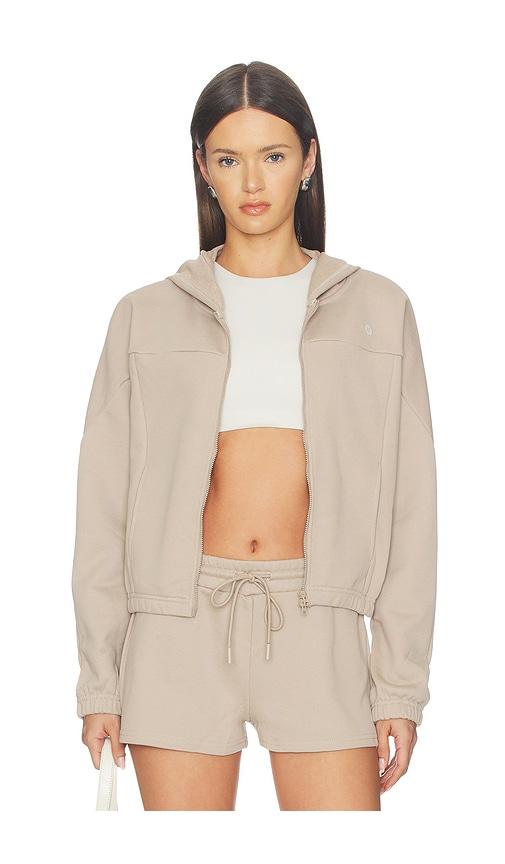astoria sweat jacket in beige.
