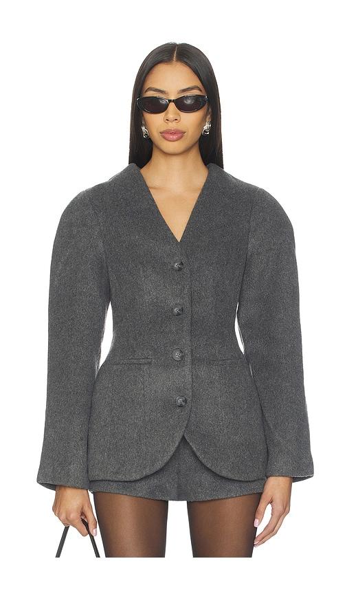 astr the label ada jacket in grey.