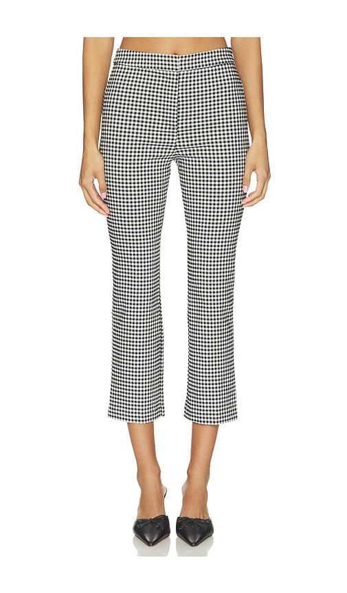 astr the label alma capri pants in white,black.