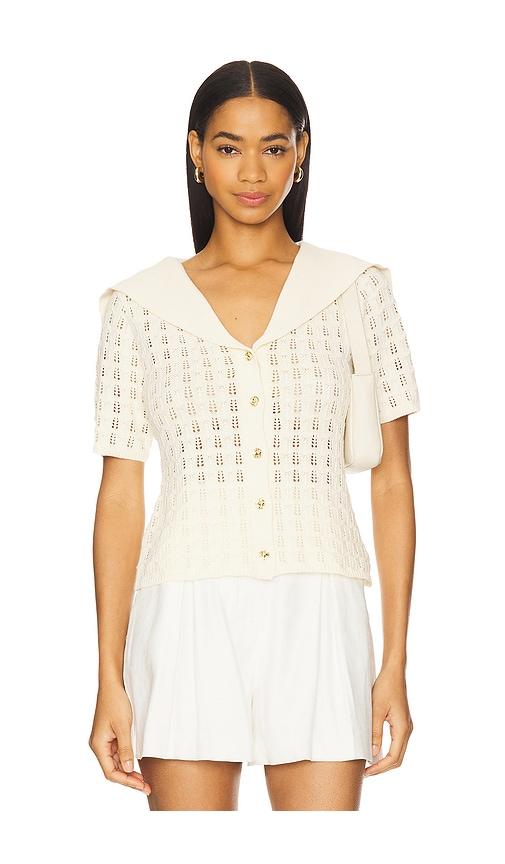 astr the label analissa cardigan in cream.