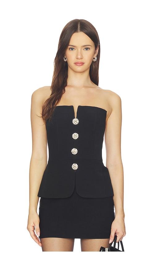 astr the label annemarie top in black.